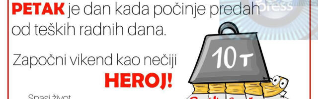 “Započni vikend kao heroj”: Akcija dobrovoljnog davanja krvi u petak