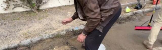 Švarceneger krpio rupe, nije mogao da čeka kraj radova (VIDEO)