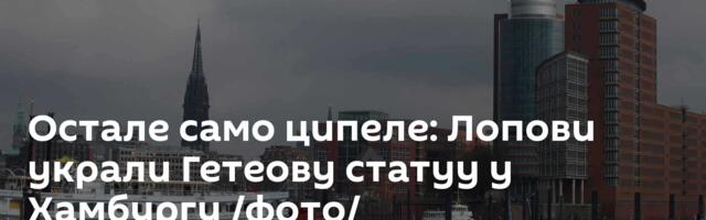 Остале само ципеле: Лопови украли Гетеову статуу у Хамбургу /фото/