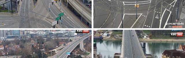 Praznina i pustoš, tek poneka pahulja: Beograd 1. januara izgleda nestvarno