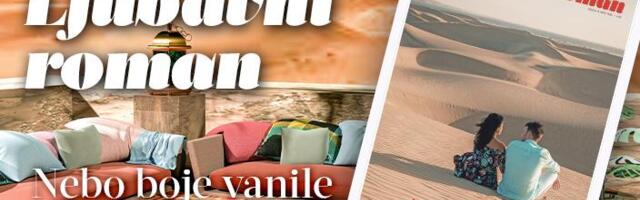 JEDNO IME U MISLIMA, JEDNA LJUBAV ZA CEO ŽIVOT – Ljubavni roman „Nebo boje vanile“ poklon uz Kurir u subotu, 14. marta!