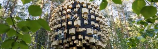 Hotelske sobe koje vise i postaju originalni smeštaj za ljude, ali i ptice (VIDEO)