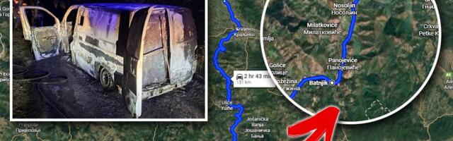 PLJAČKA VEKA KOD NOVOG PAZARA: Uzeli 235 miliona dinara, kombi spalili do neprepoznatljivosti