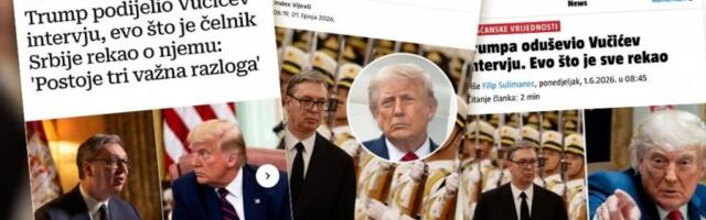 TRAMP I VUČIĆ VEST BROJ JEDAN U HRVATSKOJ! "Srbija u svim svetskim medijima u poslednjih nedelju dana"