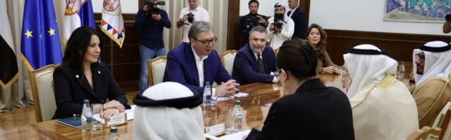 Sastanak na Andrićevom vencu: Vučić sa predsednikom Federalnog nacionalnog saveta UAE (FOTO)