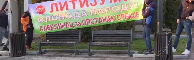 Demonstranti kojima stižu prekršajne prijave održali protest u Aleksincu