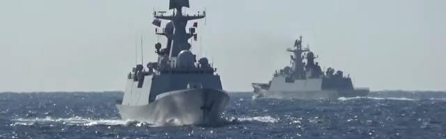 Ruski i kineski ratni brodovi u prvoj zajedničkoj patroli na Pacifiku