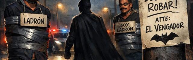 Nije pravi Betmen, ali pravi red! Lopove vezuje za bandere i ostavlja misteriozne poruke (FOTO)