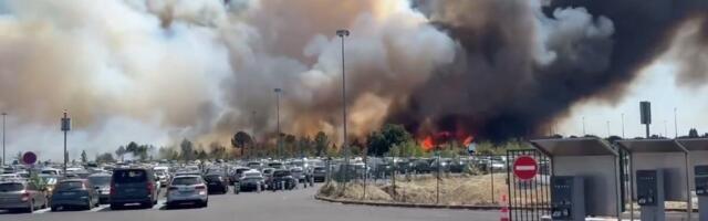 CRNI DAN NA POZNATOM AERODROMU! Gust dim prekrio nebo, letovi obustavljeni! Otkriveno šta je izazvalo PAKAO na terenu! Objavljeni snimci užasa (VIDEO)