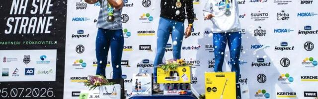 Đuro Borbelj i Victoria Keller iz PK Železničar Inđija pobednici trke 24k Trail race Kopaonik