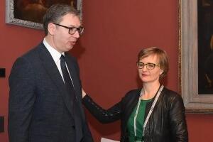 Вучић: Одличан састанак са секретарком Брантнер
