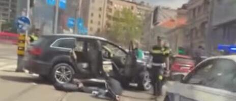FILMSKA POTERA U CENTRU BEOGRADA! Policija posle jurnjave uspela na Slaviji da zaustavi "audi", a unutra... TROJE SA DEBELIM DOSIJEOM (VIDEO)