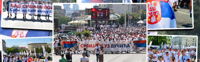 "MRZETI JE LAKO, AJ TI VOLI, BRALE" Više od 200.000 ljudi danas je iz Beograda poslalo poruku: Srbija mora biti ujedinjena! (VIDEO)