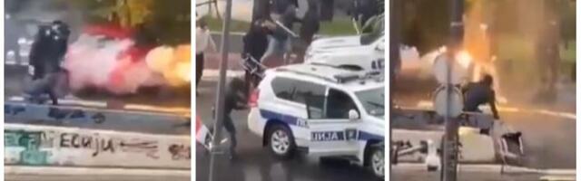 SNIMAK HAOSA Kako su se sukobili policija i protivnici Prajda (VIDEO)