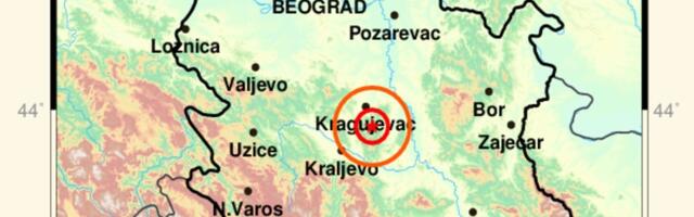 Slabiji zemljotres registrovan jutros u Kragujevcu