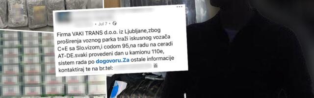 NARKO-BOS PREKO FEJSA TRAŽIO VOZAČE, OGLASILA SE FIRMA KOJA JE BILA PARAVAN: 110 evra za dan, a droga vredna milione vešto skrivana! (foto)
