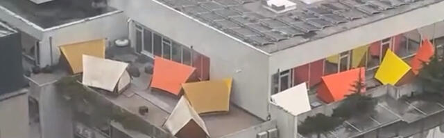 Da li je ovo realno? Hostel u Miklošičevoj ulici stavio šatore na krov i papreno naplaćuje noć (VIDEO)