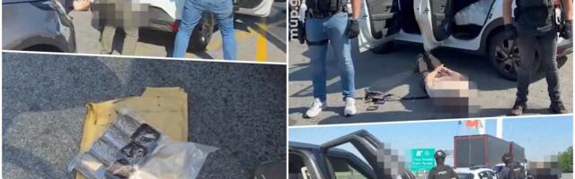 POLICIJA OBJAVILA DRAMATIČAN SNIMAK SA AUTOPUTA Preprečili put automobilu, vozača izvukli i bacili na zemlju: Ovo je razlog (VIDEO)