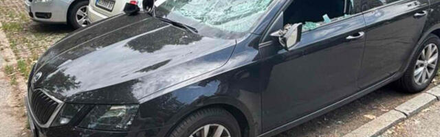 Sinu Dinka Gruhonjića razlupan automobil na Limanu