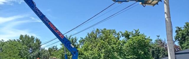 U toku sanacija kvarova na javnoj rasveti nastalih usled olujnog vetra (FOTO)