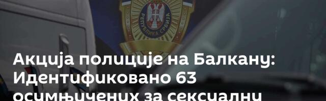 Акција полиције на Балкану: Идентификовано 63 осумњичених за сексуалну злоупотребу деце на интернету