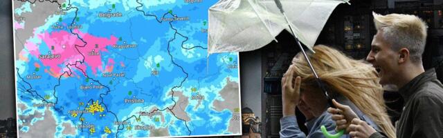 Temperatura danas do 34 stepena, a onda sledi jako nevreme: RHMZ najavio pljuskove, grmljavinu, grad i olujni vetar