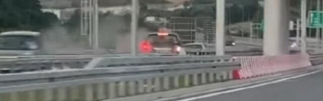 Sudar na novoj obilaznici oko Beograda (VIDEO)