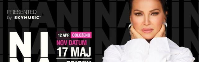 ODLAŽE SE KONCERT NINE BADRIĆ U BEOGRADSKOJ ARENI: Novi datum 17. maj
