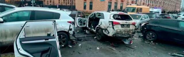 KRV NA SEDIŠTU, AUTOMOBIL UNIŠTEN DO NEPREPOZNATLJIVOSTI: U ovom vozilu je jutros raznet PUTINOV GENERAL (FOTO)