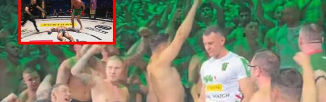 Legijini huligani napravili šou! Brutalno patosirao, pa "sahranio" rivala, navijači bez majica ludovali u hali