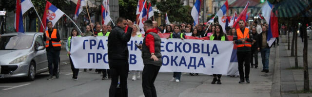 Još jedna šetnja blokiranim ulicama u Leskovcu “protiv blokade”