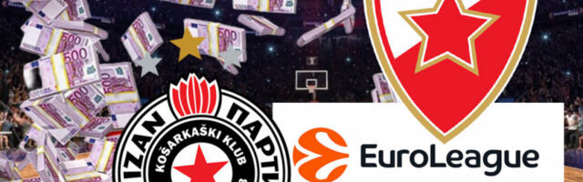 UŽASNE VESTI: Evroliga DRAKONSKI KAZNILA Crvenu zvezdu Meridianbet i Partizan!