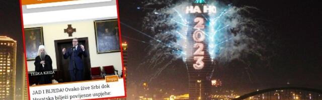 SUMANUTI NAPADI USTAŠKIH MEDIJA NA SRBIJU! Umiru od zavisti jer je Beograd bio centar jugoistočne Evrope u novogodišnjoj noći!