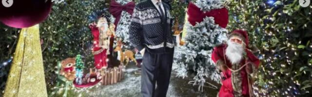 Potrošio 50.000 evra za novogodišnju dekoraciju: Dvorište Bokija 13 kao iz bajke (FOTO)