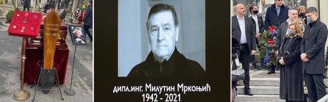 SAHRANJEN MILUTIN MRKONJIĆ: Veliki broj građana ispratio počasnog predsednika SPS-a na večni počinak (FOTO/VIDEO)