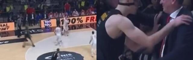 TRENUTAK KOJI JE PRELOMIO DERBI "Betmen" Avramović upao U TRANS: Provocirao klupu Zvezde, pa im zatrpao koš /VIDEO/