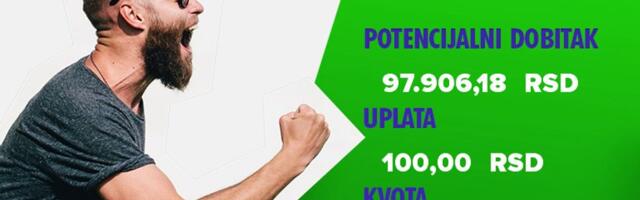 LUDI TIKET, petak, 97.906 dinara: Napeto, ali dobitno - penal u 95. najavio slavlje