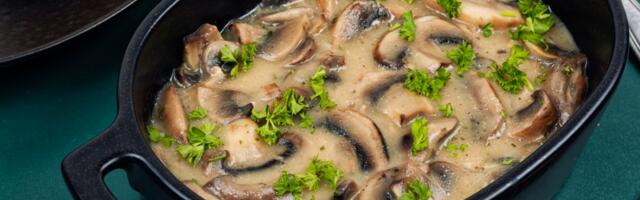 Piletina sa krem supom od pečuraka