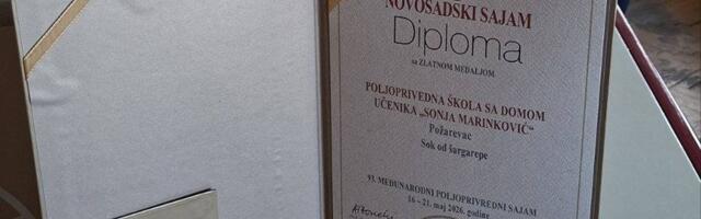 Zlatna medalja za školu iz Požarevca: Učenici zablistali na velikom sajmu agrara
