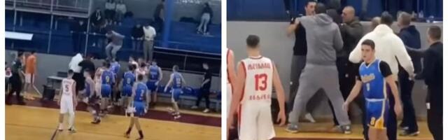 Sramota srpske košarke: Tuča na meču kadeta, umešali se i roditelji (VIDEO)