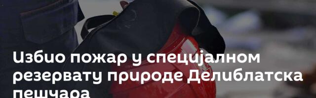 Избио пожар у специјалном резервату природе Делиблатска пешчара
