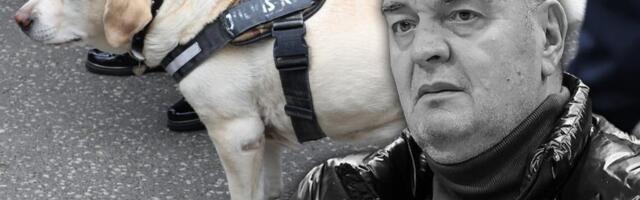 SCENA KOJA KIDA DUŠU - PAS DUŠKA VUJOŠEVIĆA NA SAHRANI LEGENDARNOG TRENERA! Drugarica Žuta ispred crkve, dirljivi momenti na Novom groblju!