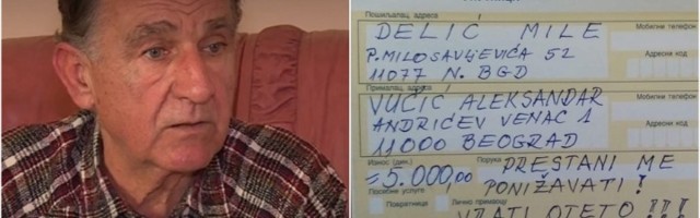 Sad Vučić vratio 5.000 dinara penzioneru Deliću!