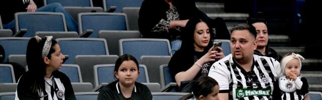 Prazne tribine sat vremena pre meča Partizana i Slobode