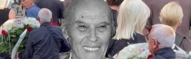 MALA CANA I ĆERKE ANDRIJA BAJIĆA OČI U OČI NA SAHRANI: Prizor koji LEDI KRV U ŽILAMA! (VIDEO)