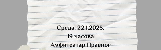 Tribina ”Pravo na izdvojeno mišljenje”: Gosti Miodrag Majić i Goran Dajović na niškom Pravnom fakultetu