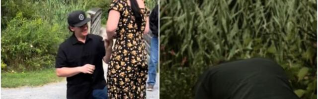 Prvo je zaprosio, a kad je rekla "da" povratio: Gore mreže zbog urnebesnog snimka prosidbe, evo šta se desilo