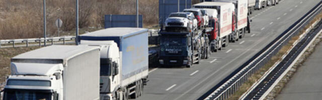 Вишечасовна задржавања теретњака при излазу из Србије