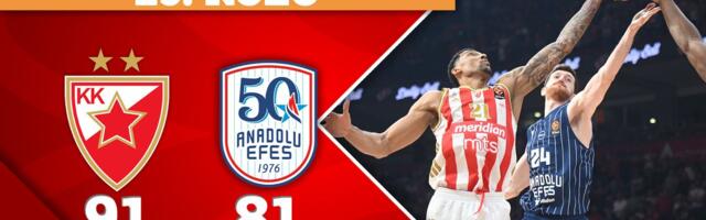 Zvezda na krilima Nvore i Batlera ponizila Efes u Beogradu