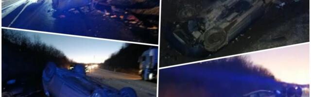 KARAMBOL KOD BORA, 6 AUTOMOBILA IZLETELO SA KOLOVOZA I PREVRNULO SE: Više osoba povređeno! Hitna pomoć, policija i vatrogasci na terenu (foto, video)